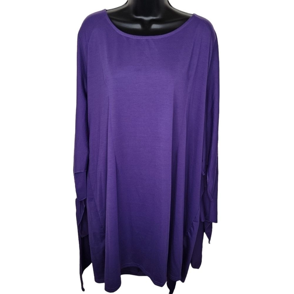 Nextmia purple batwing sleeve tunic top size 22